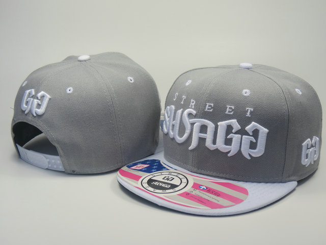 Street Swagg Grey Snapback Hat LS 1 0613